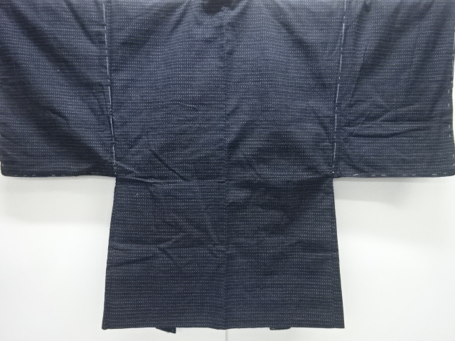 JAPANESE KIMONO / ANTIQUE MENS HAORI / COTTON / KURUME SHOSEI KASURI
